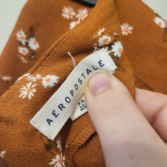 Aeropostale Orange Floral Skirt - Picture 3 of 3